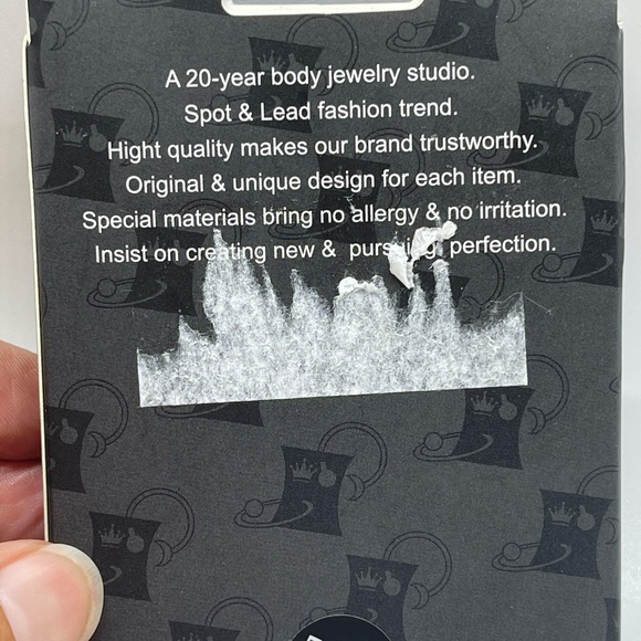 NIB Excepro Crown & Hoop Nose Ring - Picture 3 of 5